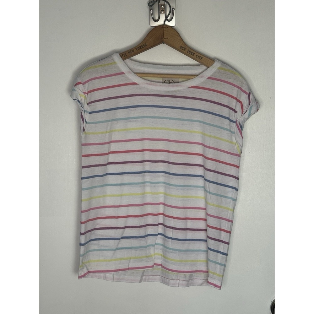 Chaser Shirt Women Small Striped T-shirt Top multicolor